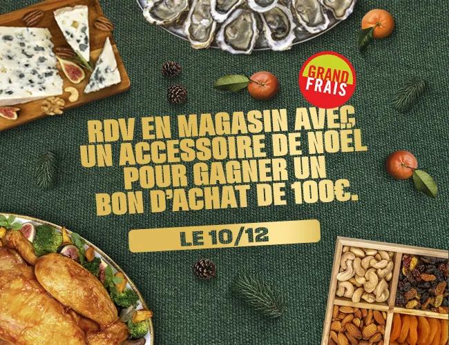 Grand Frais vous régale avec 100 € offerts en bons d’achat