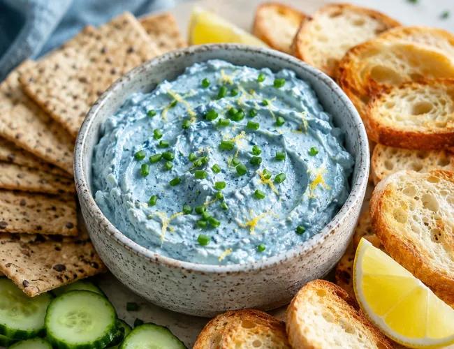 Tartinable bleu au chèvre, citron et menthe