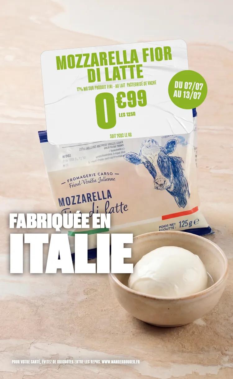 Slider S28 - Crèmerie mozzarella fior di latte