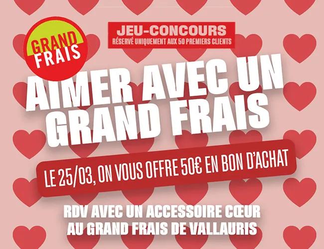 Ouverture à Vallauris : tentez de gagner 50 € chez Grand Frais
