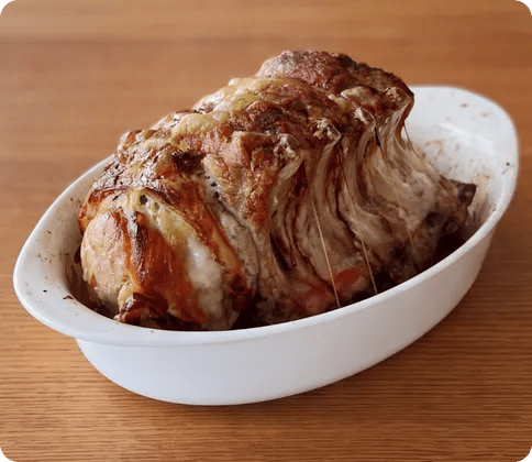 Le carré de porc spirale, une invention de l’un de nos apprentis bouchers !