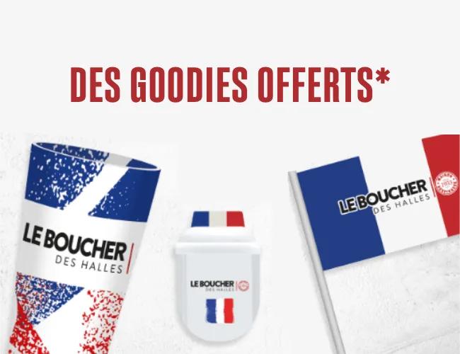 Des goodies offerts par votre artisan boucher !