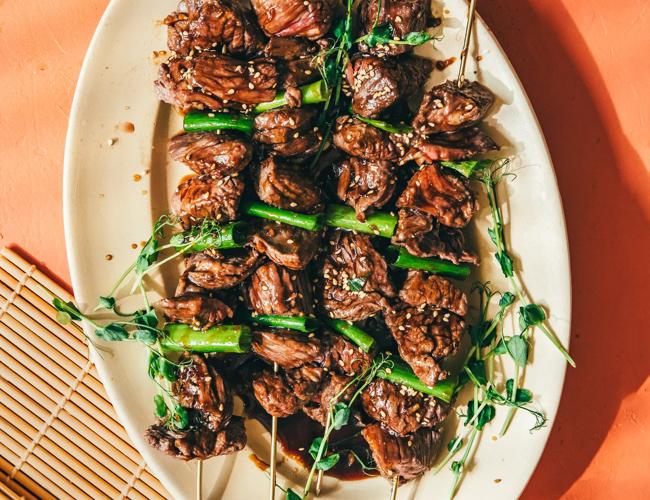 Brochettes de bœuf yakitori