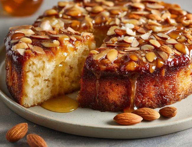 Moelleux aux amandes et miel