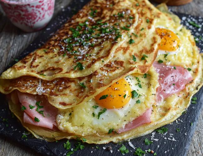 Crêpe salée complète