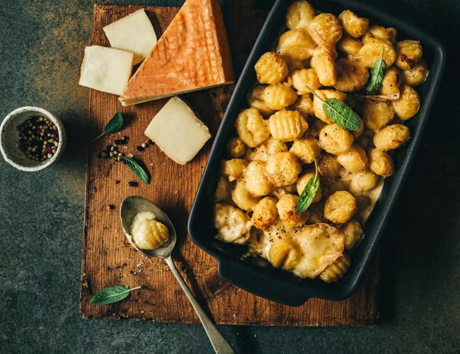 Gnocchi gratinés sauce crémeuse au taleggio AOP*