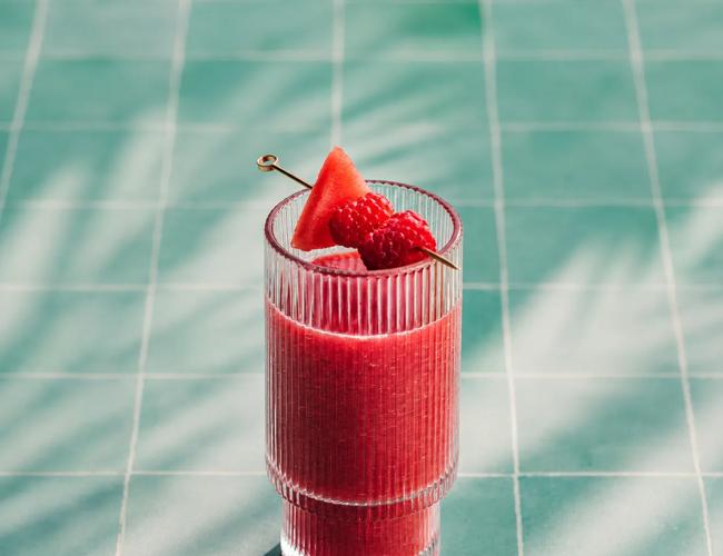 Gaspacho pastèque framboise
