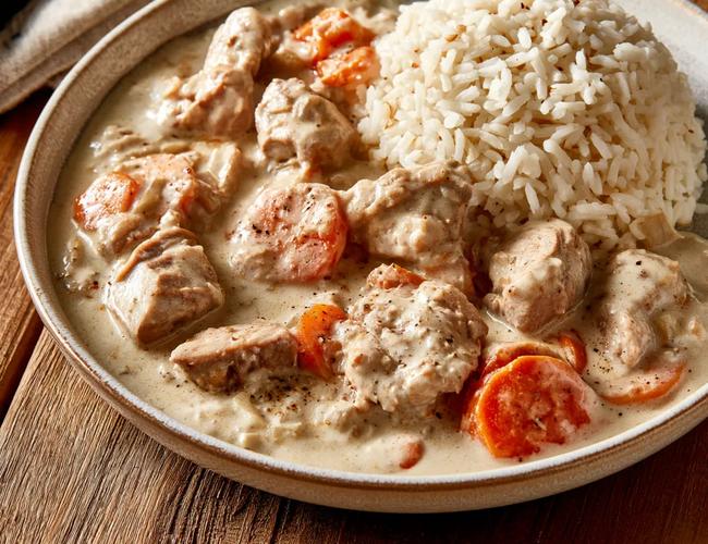 Blanquette de veau et ses petits légumes