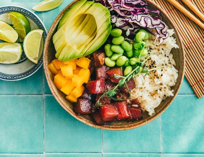 Poke bowl au sashimi de thon