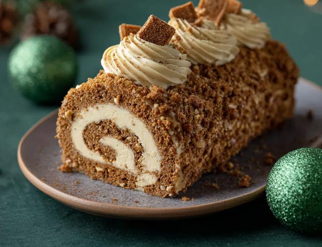 Bûche au spéculoos