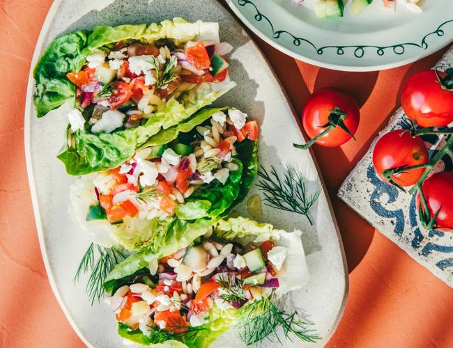 Salade grecque façon wrap