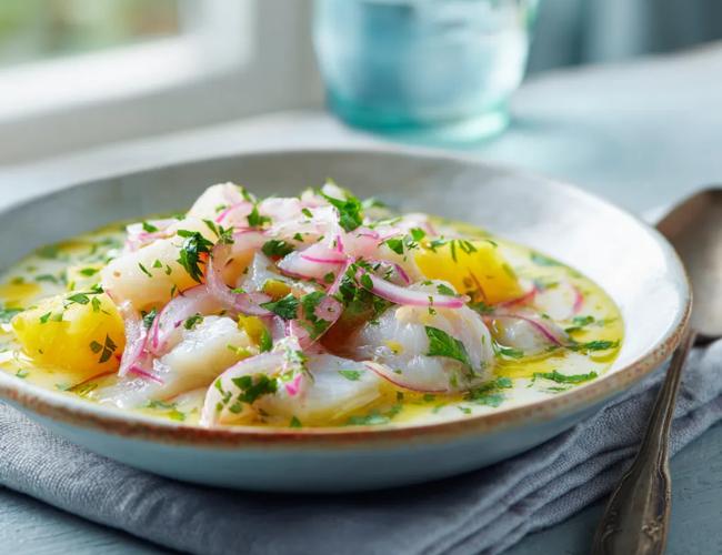 Ceviche de dorade au lait de coco