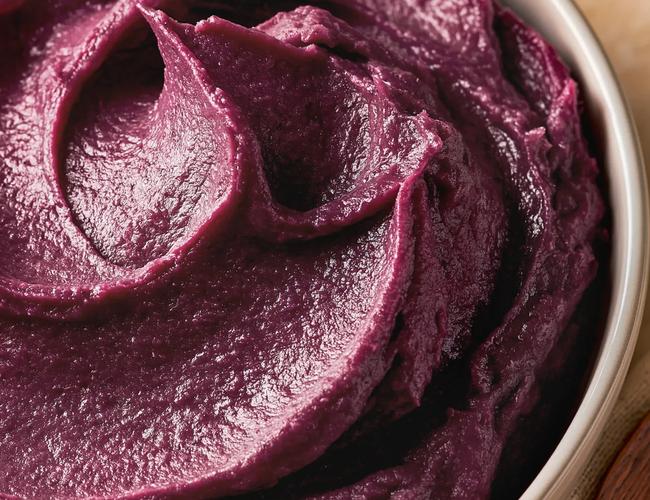 Purée de patate douce violette onctueuse
