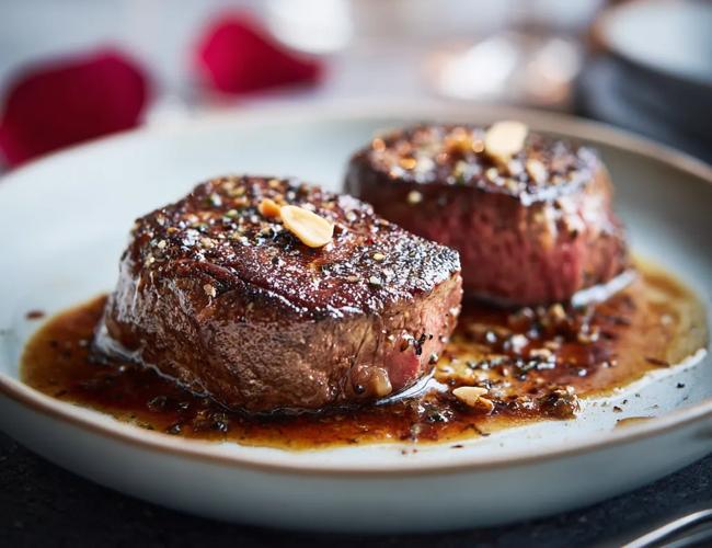 Filet de bœuf et sa sauce au poivre