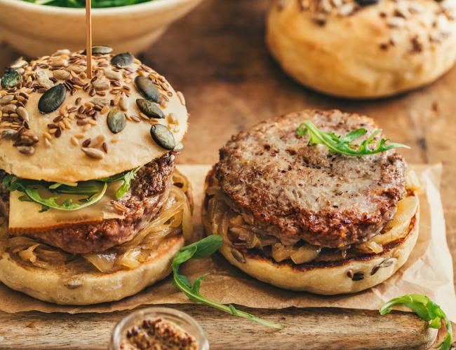 Burger au haché de canard