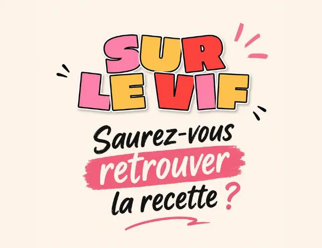 Jeu-concours "SUR LE VIF"