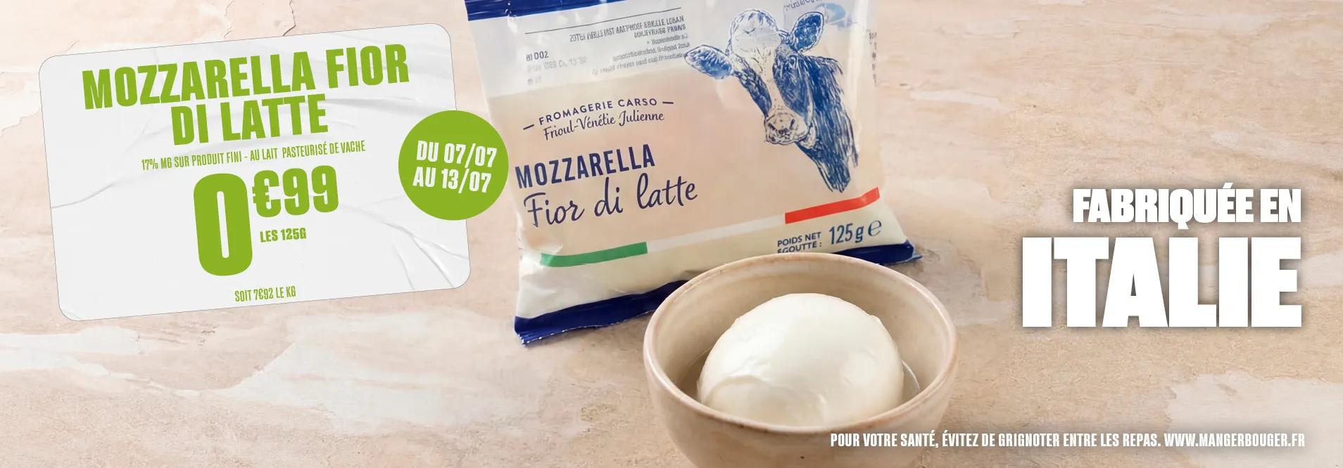 Slider S28 - Crèmerie mozzarella fior di latte